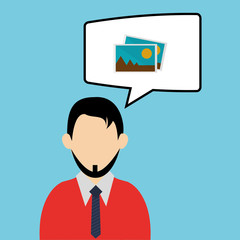 businessman design. corporate icon. Isolated illustration 