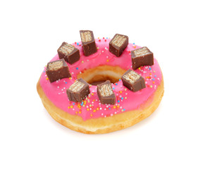 Donut isolated on white background