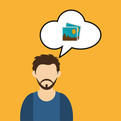 businessman design. corporate icon. Isolated illustration 