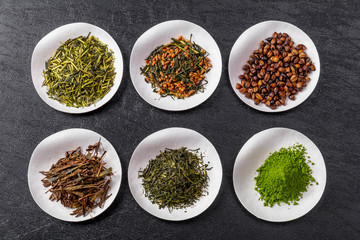 日本茶いろいろ Japanese green tea and teapot