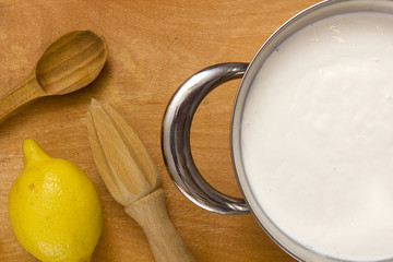 Mascarpone cheese cooking at home