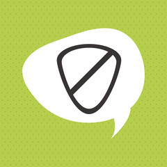 Insurance design. Protection icon. Flat illustration