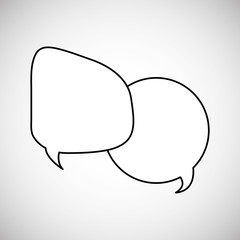 Communication design. bubble icon. Colorful design , vector