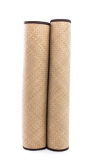 Hand made mat on white