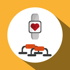 Healthy lifestyle design. Bodycare icon. Colorful illustration , vector