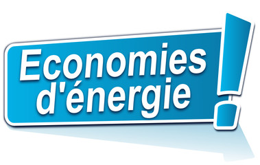 économies d'énergie sur étiquette bleue