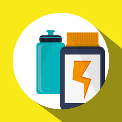 Healthy lifestyle design. Bodycare icon. Colorful illustration , vector