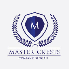 Obraz premium Luxury brand logo,hotel logo,crest logo template.