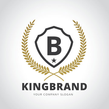 Luxury brand logo,hotel logo,crest logo template.