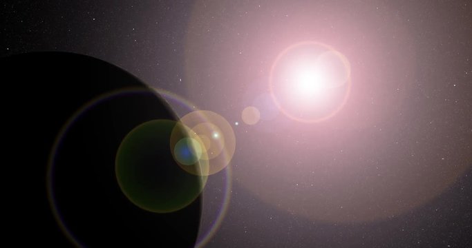 The sun bursts into view over Callisto's horizon and illuminates the surface. Data: NASA/JPL.