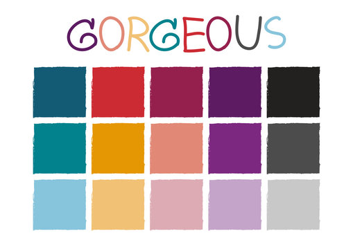 Gorgeous Color Tone without Code Vector Illustration