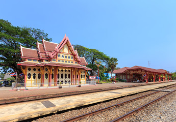 Royal pavilion at hua hin railway station, Prachuap Khiri Khan,