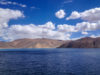 Fototapeta na wymiar Pangong Lake, Leh, Ladakh, India