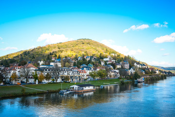 Fototapeta na wymiar view to old town of Heidelberg, Germany