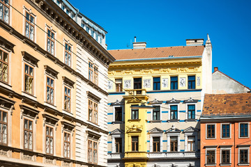 Fototapeta premium Street view of old town in Naples city, italy Europe