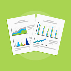Report or business documents concept illustration.
