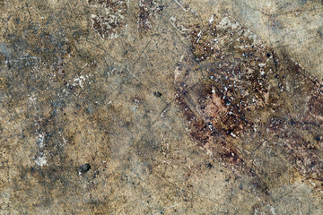 Stain on old cement texture