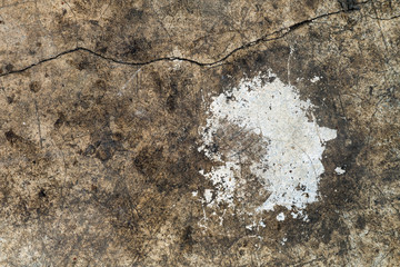 Stain on old cement texture