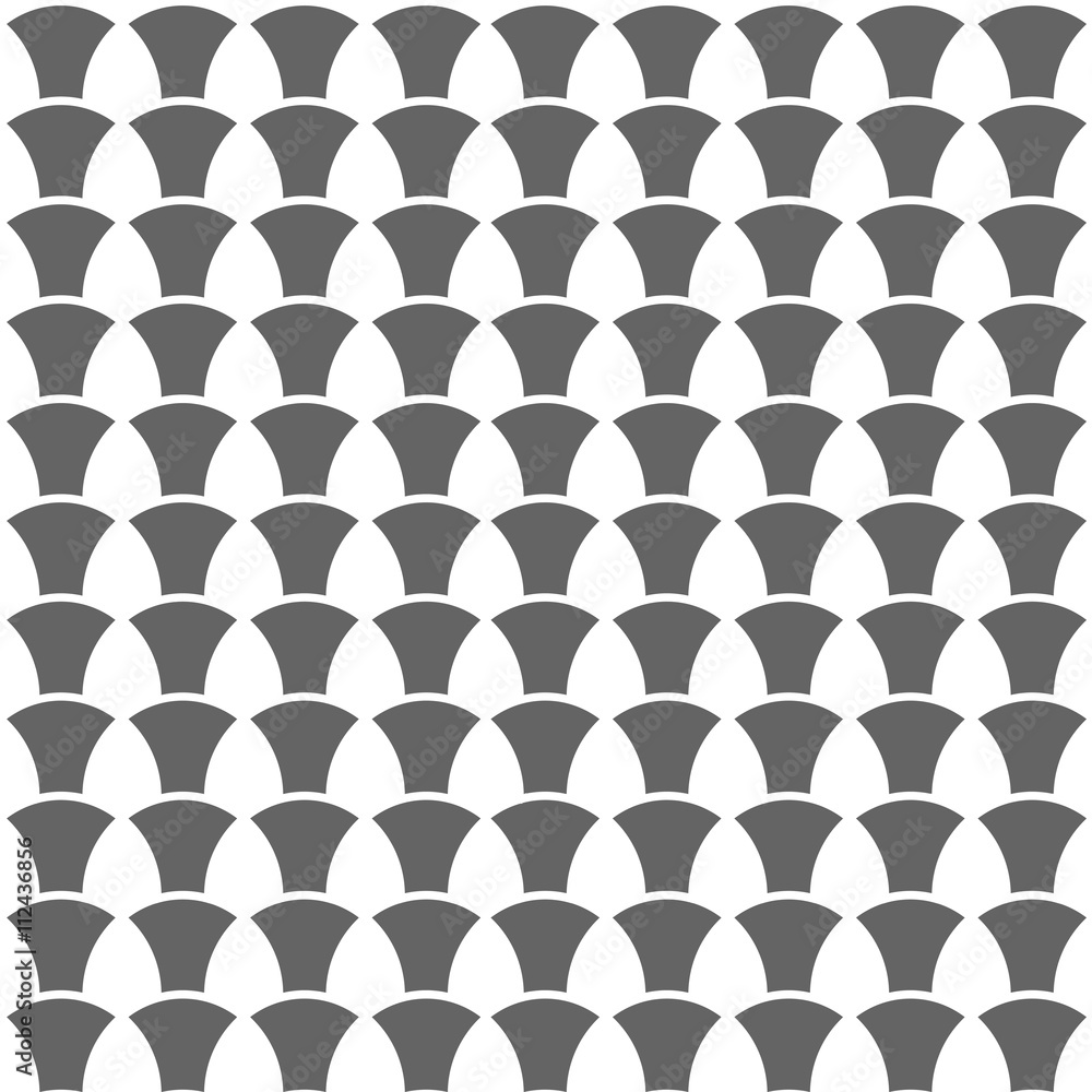 Poster monochrome seamless pattern simple geometric shapes