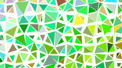 Abstract green grass fresh colorful gradient lowploly of many triangles background for use in design.