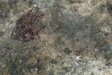 Stain on old cement texture