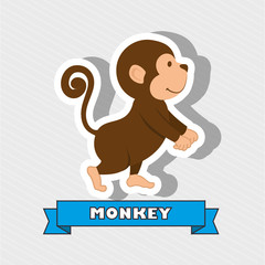cute monkey design 