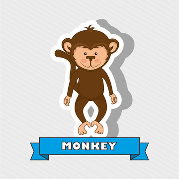 cute monkey design 