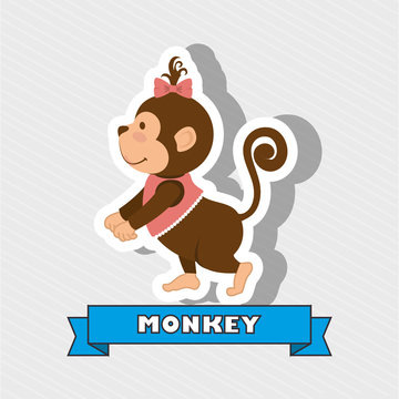 cute monkey design 