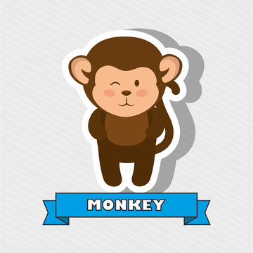 cute monkey design 