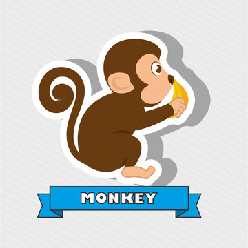 cute monkey design 