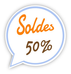 Bulles réduction promotion soldes pourcentages