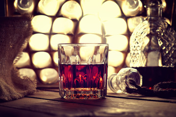 Glass of whiskey