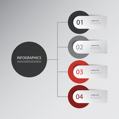 Infographic Design Template with Circles
