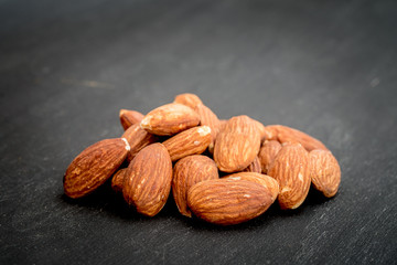 Almond on blackboard