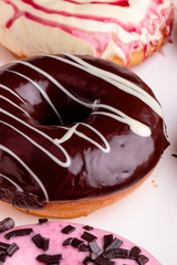 sweet donuts closeup