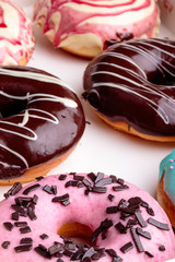 sweet donuts closeup