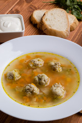 vegetable and meatball soup