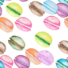 multicolored macaroons pattern