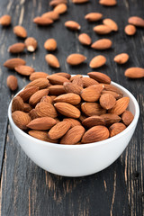 Almonds in a bowl