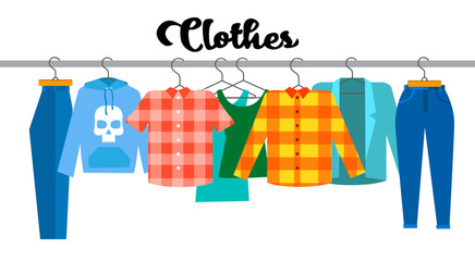 Casual Clothes Hipster Shirt Collection Show Room Shop