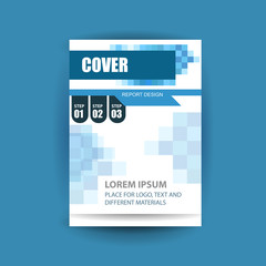 A4 cover annual flyer report business vector