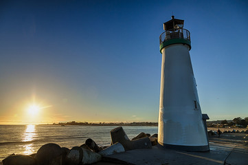 Lighthouse Walton on Santa Cruz Shore