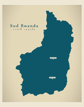Modern Map - Sud Rwanda RW