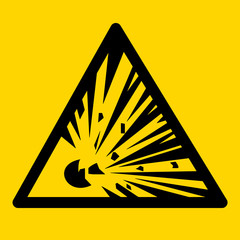 Explosition Warning Sign