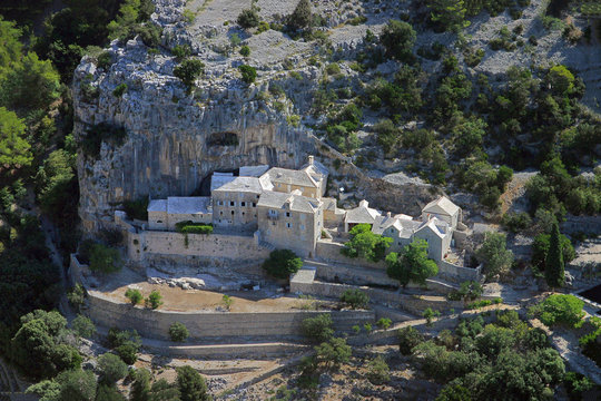Blaca medieval glagolitic hermitage on Brac Island, Croatia