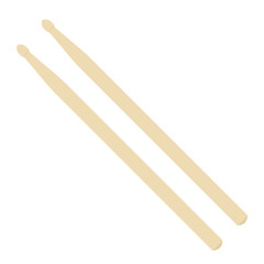 Wooden drumstick vector