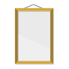 Gold frame vector