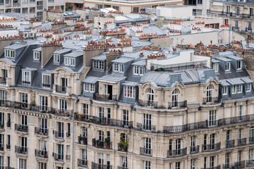 paris roofs and building cityview chimney detail