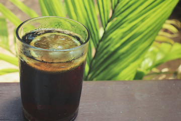 Cola with lemon