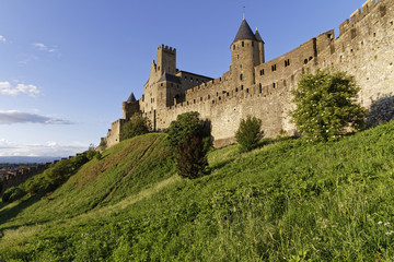 Fototapeta na wymiar Extérieur de la Citadelle de Carcassonne